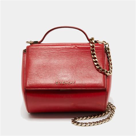 givenchy pandora red pepe|Givenchy mini Pandora leather crossbody.